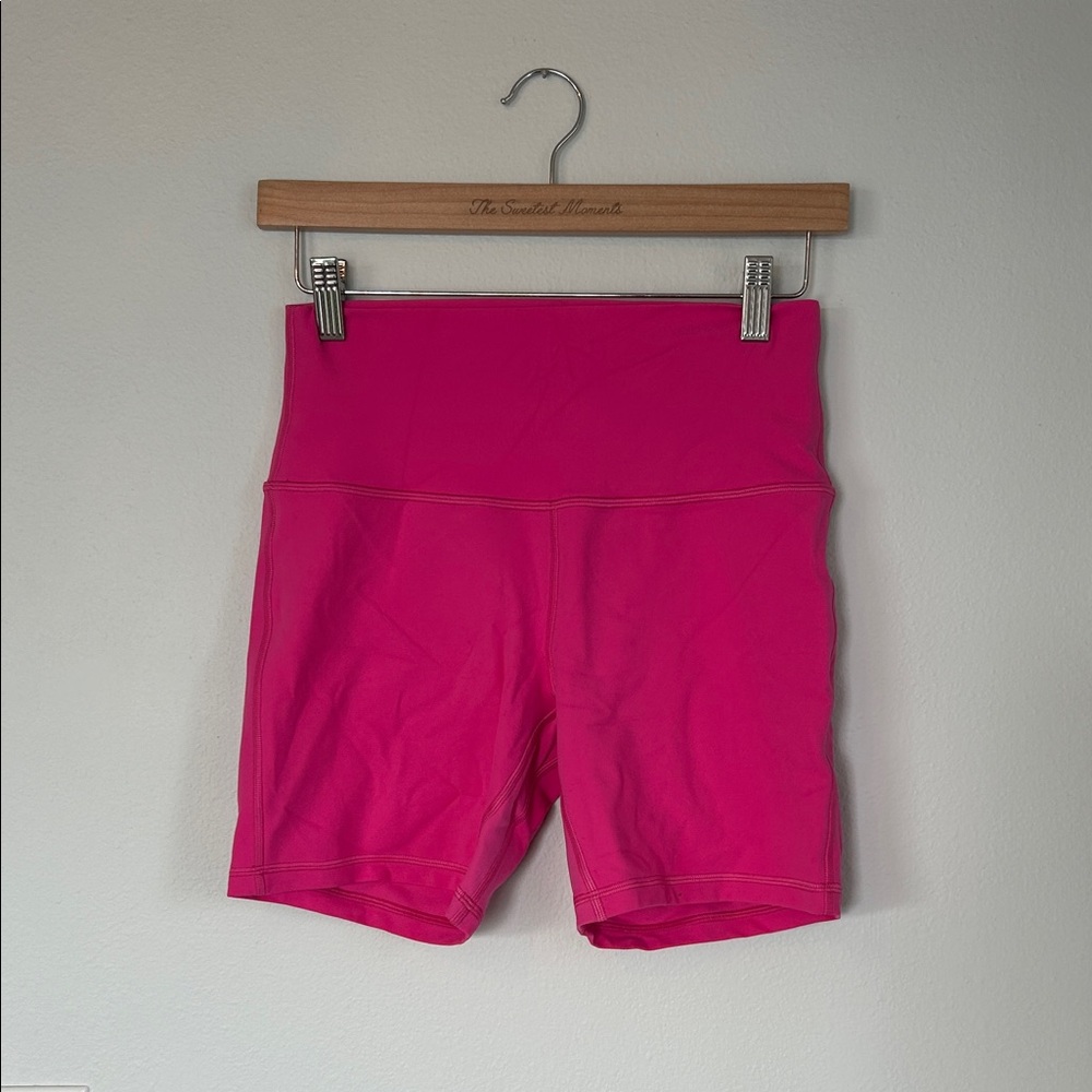 Lululemon Align Women's High-Waist Hot Pink Bike Shorts